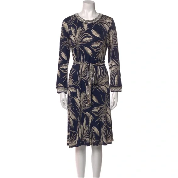 knee length dresses for ladies Tory Burch Women's Printed Silk Dress main image 1